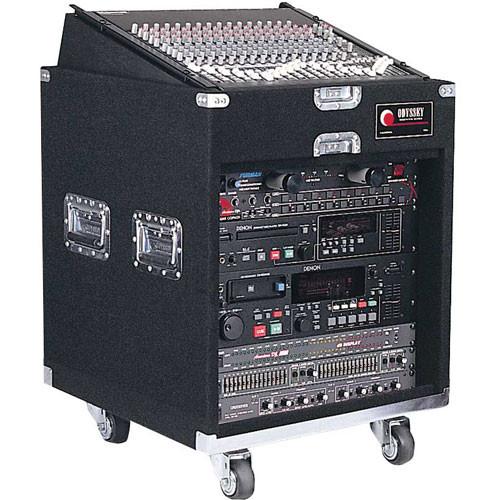 Odyssey Innovative Designs CXP1114W Carpeted Console Rack Case {Black}